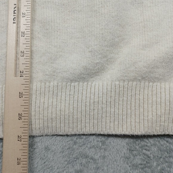 Banana Republic Sweater Mens Large Beige Henley Neck Knit Pullover Preppy - Picture 7 of 8